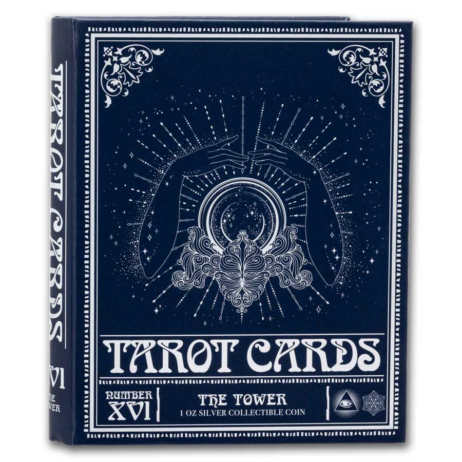 未開封　未使用品　激レア　付属品付き　the telluric tarot 2021 1 oz Niue Silver Tarot Cards The Emperor Coin l JM Bullion™